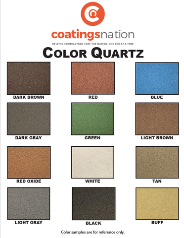 Color Quartz Garage Floor Epoxy System (100% Solids)